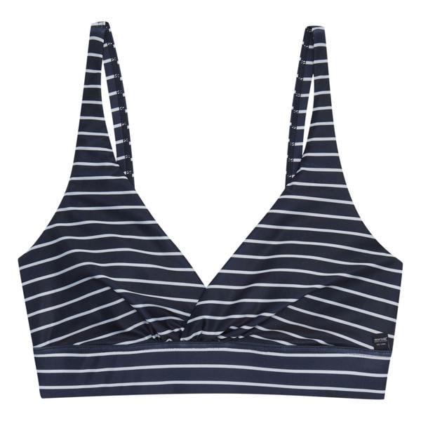 Regatta Womens/Ladies Paloma Stripe Textured Bikini Top - Navy/White - 