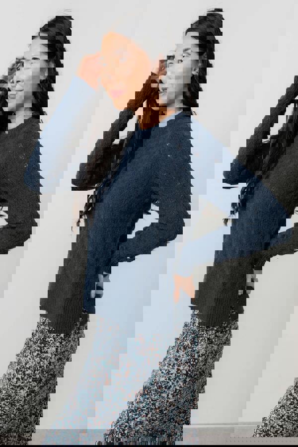 Harefield Pointelle Knit Jumper Red | Lily and Me Clothing