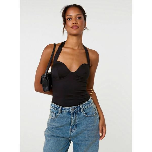 Pink Vanilla Bra Cup Halter Neck Top
