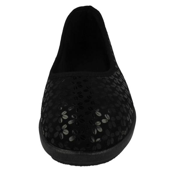 DB Shoes Ladies DB Shoes 2V Fitting Ballerina Style Slippers Virginia