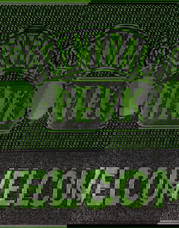 Friends Unisex Green Central Perk Logo Rubber Door Mat (One Size)