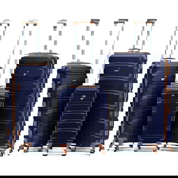 Flight Knight 55x40x20cm Cabin Carry On Luggage with Medium Case and Large Size Check-in Hold Suitcase