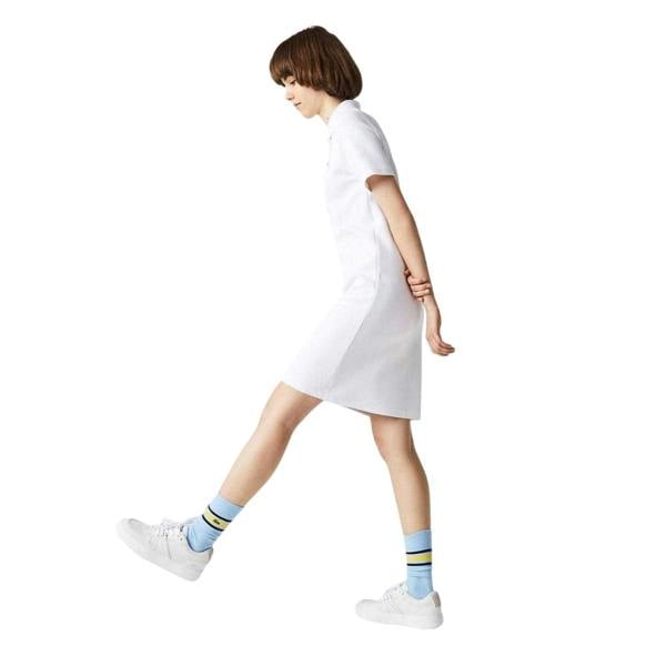 Lacoste Womens/Ladies Pique Short-Sleeved Polo Shirt Dress - White - 