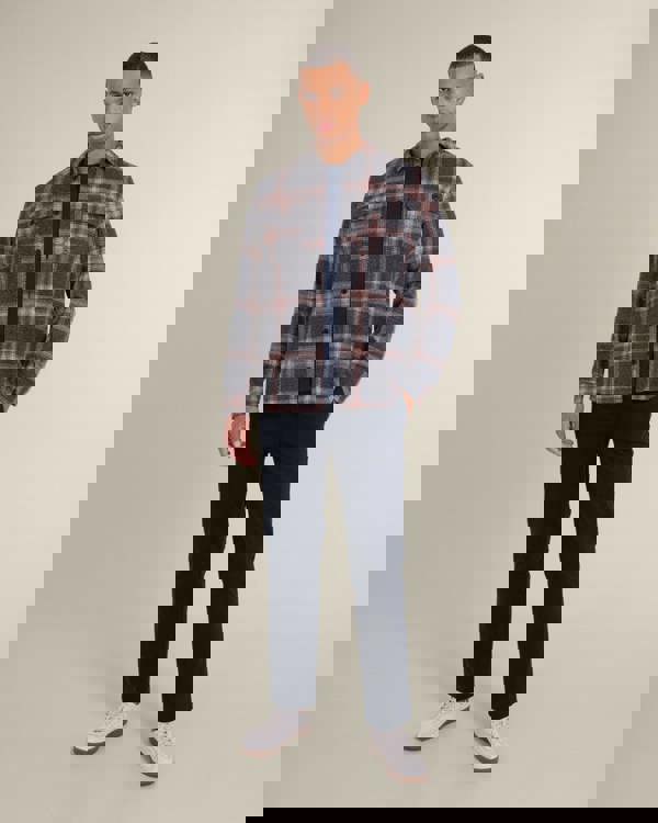 Larsson & Co Skagen - Multi Check Jersey Casual Overshirt