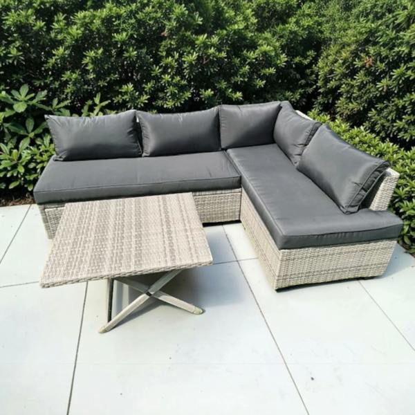 The Garden Marketplace Multi Layout Norfolk Rattan Weave 6 Seater Garden Lounge Set