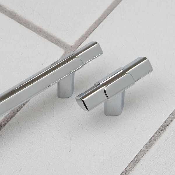 Handle & Home Polished Chrome Triangle T-Bars