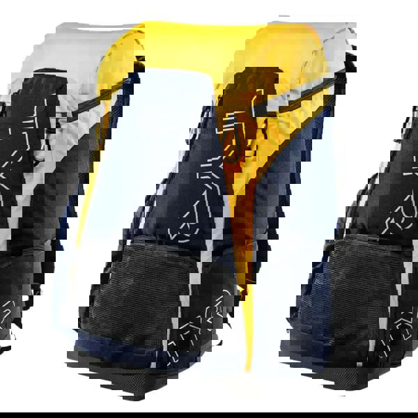 Tyr Alliance Team Backpack 45L in navy yellow with mesh pocket