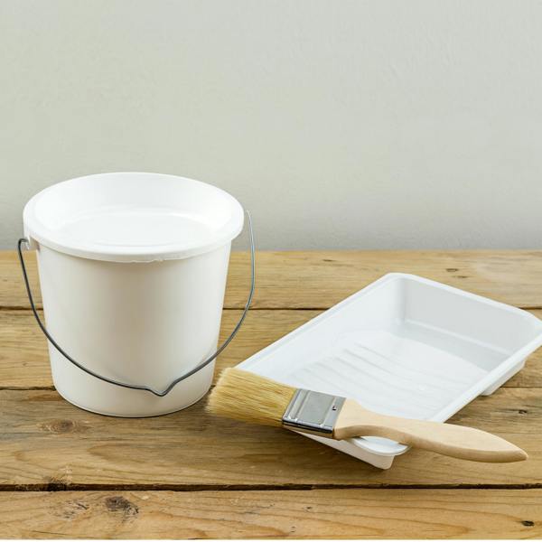 Ketoplastics 1 Litre Painting and Decorating Paint Kettle Pots with Metal Handle - Pack of 10