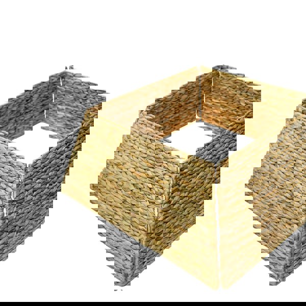 Ivyline Water Hyacinth Foldable Square Tree Skirt Sustainable