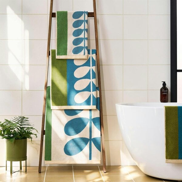 Orla Kiely Stem Check Willow Towels