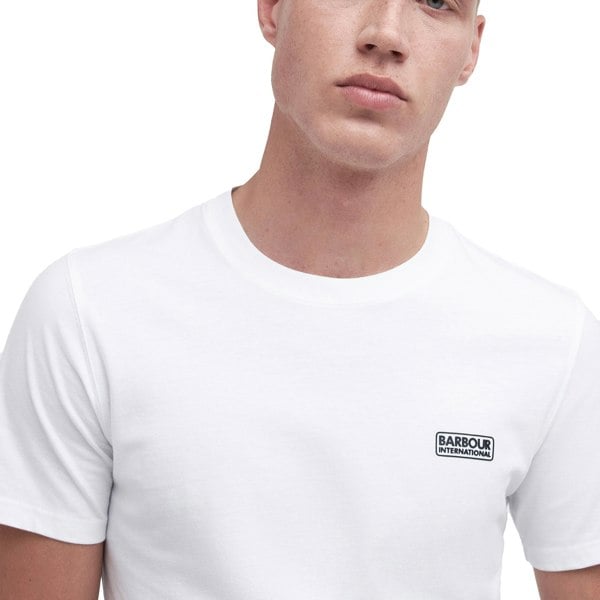 Barbour International Small Logo T-Shirt White/Black