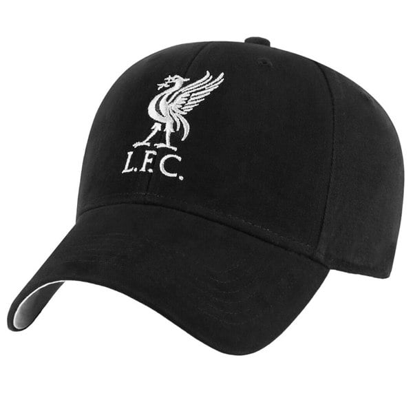 Liverpool FC Childrens/Kids Crest Cap - Black/White