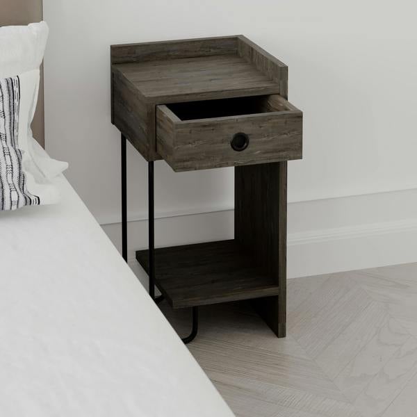 Decortie Sirius Modern Bedside Table Right Module Width 32cm