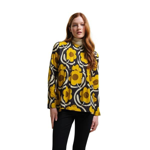 Regatta Womens Orla Floral Lightweight Breathable Blouse - Apple Blossom Yellow