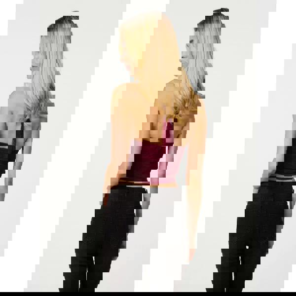 Pink Vanilla Lace Butterfly Halter Neck Top