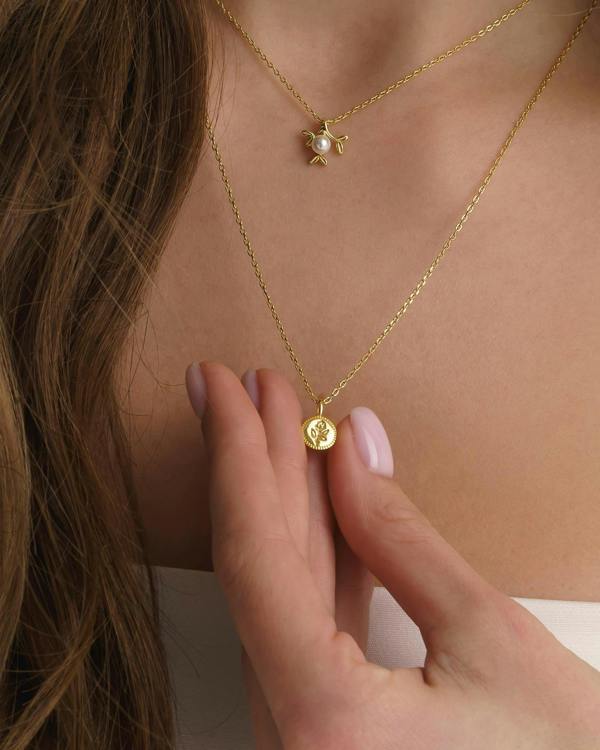 Gold Pearl Choker Necklace - Necklaces - Elk & Bloom