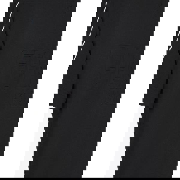 Fendi Logo Embossed Crewneck T-Shirt   in  Black