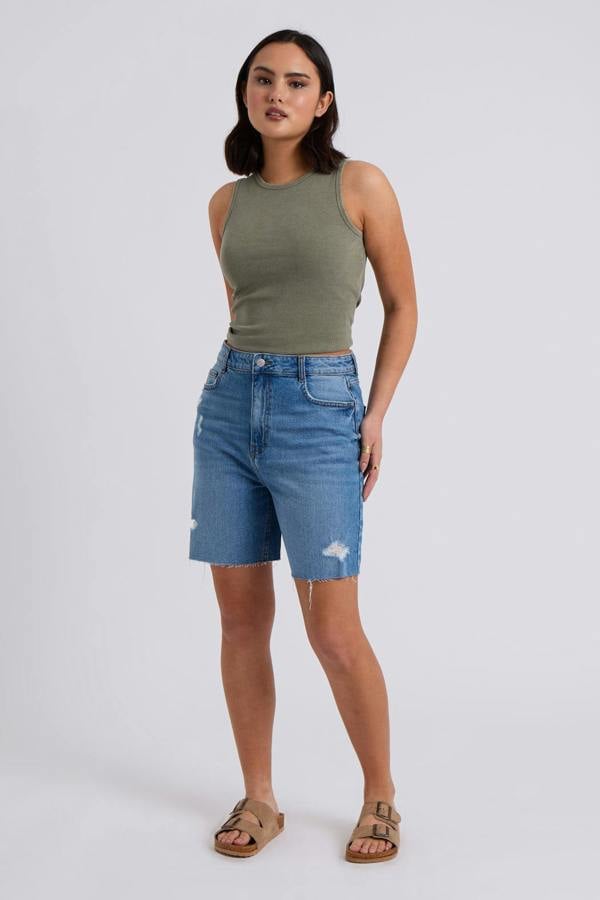 Urban Bliss Ripped Bermuda Short