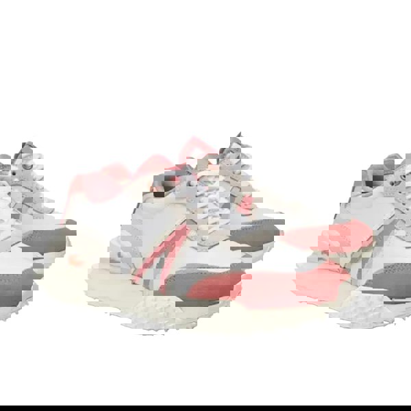 Lacoste Womens L-Spin Deluxe Leather Trainers - White/Pink