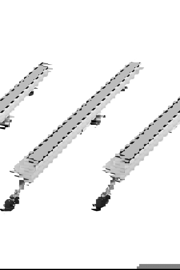 Living and Home 70cm Stainless Steel 2-in-1 Siphonic Linear Insert Shower Drain- Adjustable Height & Slope, Removable Cover, Filter & Siphon