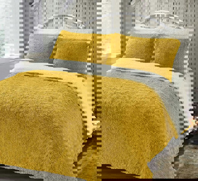 Velosso Alaska Shaggy Faux Fur Fluffy and Warm Fleece Duvet Cover Set