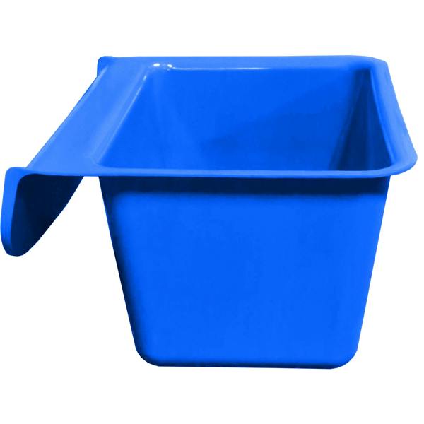 Ketoplastics Skip Feed Bucket Feeder Trough with Integrated Handles Small Skip S1 for Animal Feed - 11L - Blue