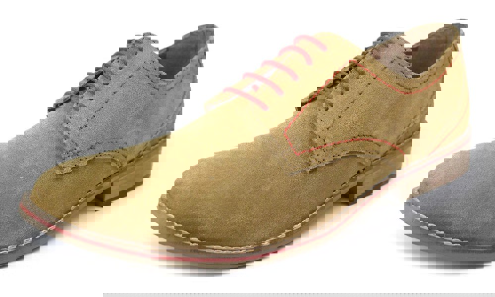 Frank James Evan Mens Suede Leather Casual Smart Lace Up Shoes