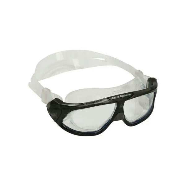 Aqua Sphere Seal 2.0 goggle mask with clear lenses and white strap