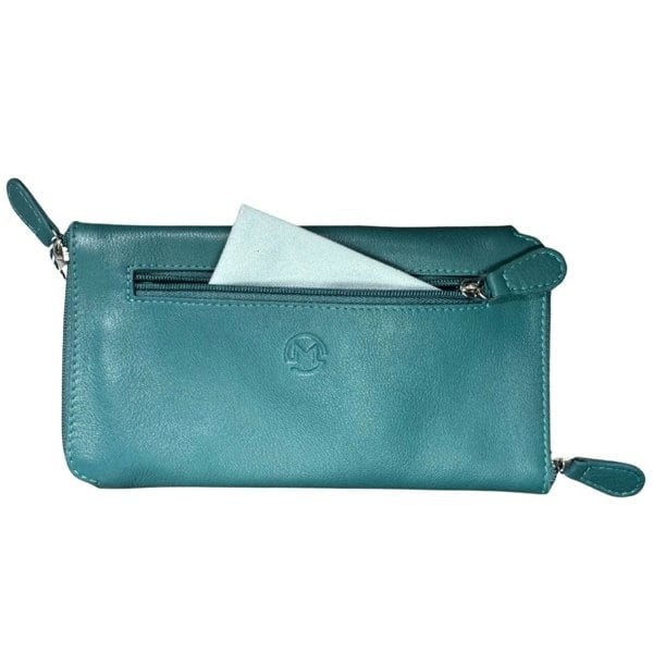 Mala Leather Double Zipped Leather Glasses Case – Holds 2 Pairs of Glasses