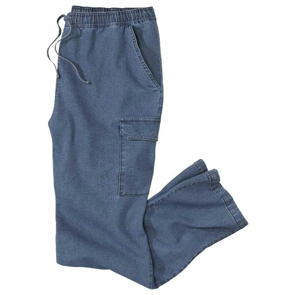 Atlas For Men Mens Cargo Jeans - Blue