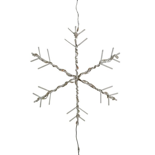 Samuel Alexander 2.6m Set of 10 Snowflake Curtain Lights 258 Rainbow LEDs MicroBrights String Lights