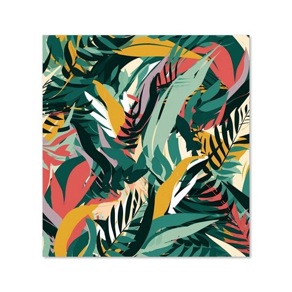 Warren Reed - Designer Coloured Tropical Leaves Kitchen Splashback