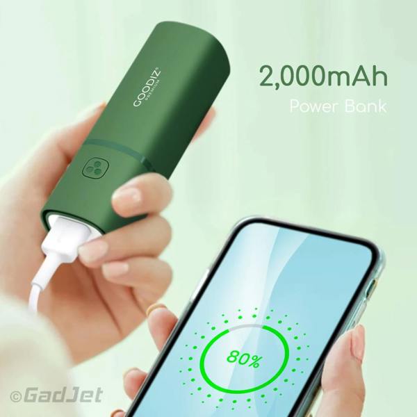 Goodiz 2-in-1 Mini Fan + Power Bank