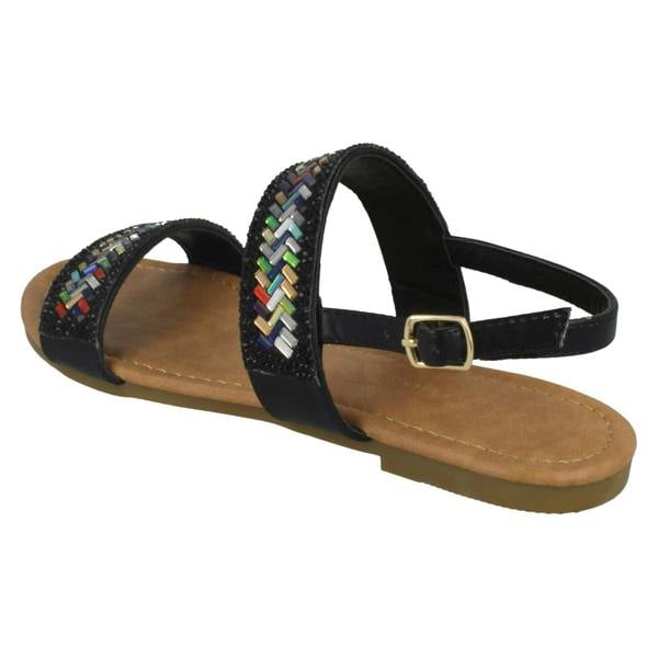 Anne Michelle Ladies Anne Michelle Double Strap Mule Sandals