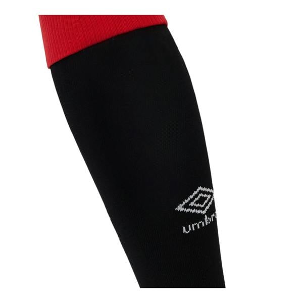 Umbro Mens 25/26 Rangers FC Home Socks - Caviar/Flame Scarlet - 