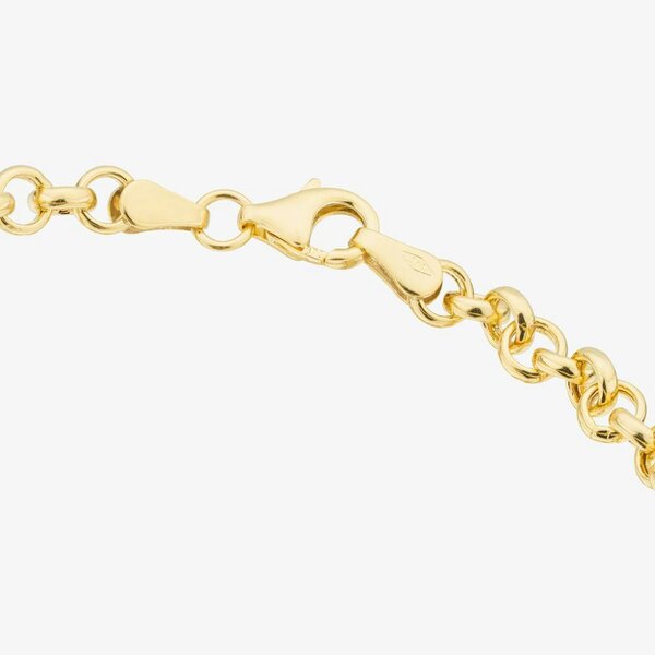 T. H. Baker 9ct Gold 7.5 inch Belcher Chain Bracelet HRB130-7.5