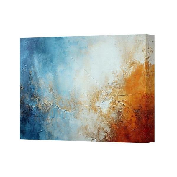 Benjamin Tate Design Contemporary Abstract Canvas Art Print 1009 In Deep Wooden Frame UK