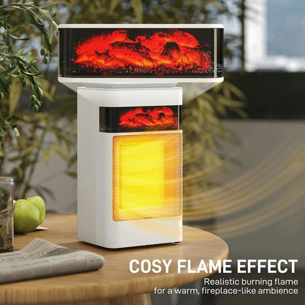 1500W Fan Electric Heater with 3 Modes Adjustable Thermostat White