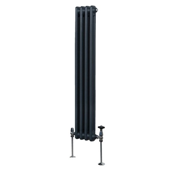 Monstershop Traditional 2 Column Radiator - 1500 x 202mm - Anthracite Grey