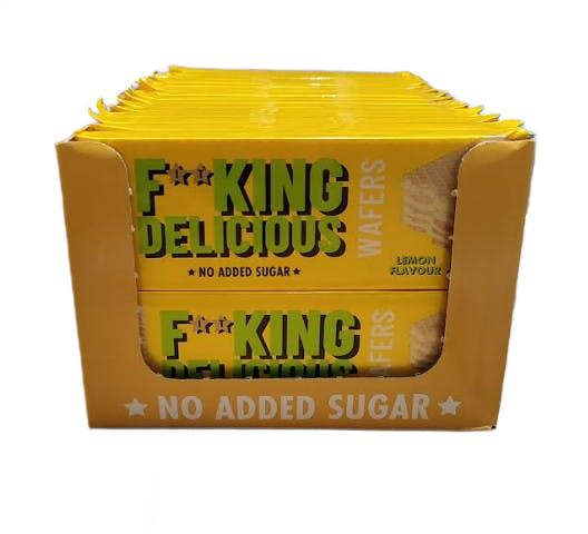 Allnutrition Fitking Delicious Wafers, Lemon - 32 x 80g