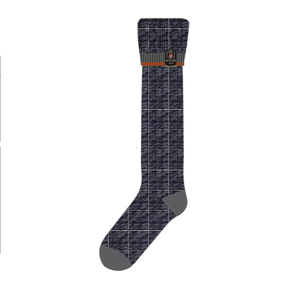 The British Boot Sock Company Wellington Boot Socks – Navy & Orange | 100% British Wool | UK 8–12
