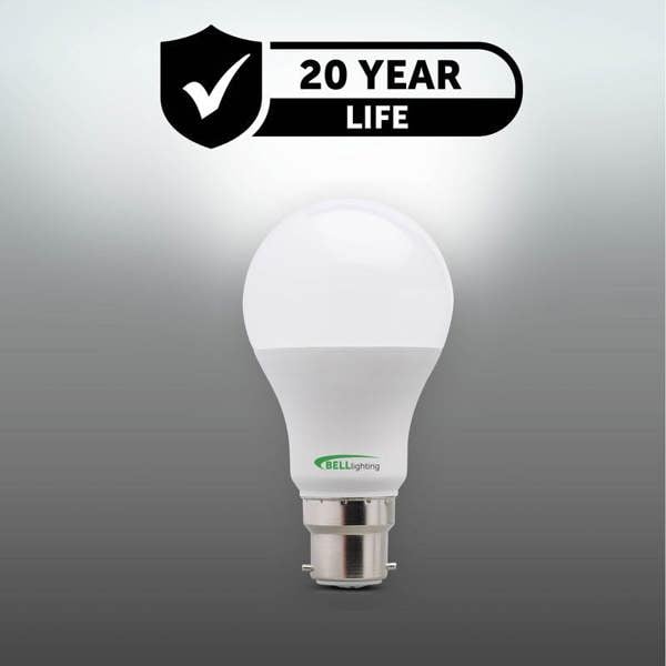 BELL Lighting Dimmable B22 Bayonet Energy Saving LED Light Bulbs GLS 8.1W