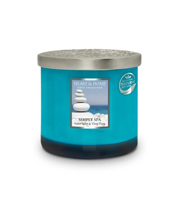 Heart & Home Simply Spa - 2 Wick Ellipse Candle