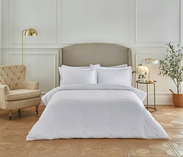 Liddell 400 Thread Count Egyptian Cotton Striped Duvet set