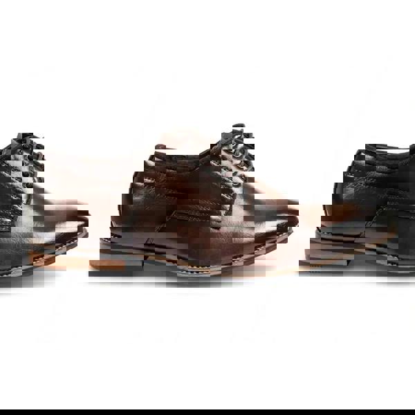 Dolcetto Men’s Classic Plain Toe Lace-Up Derby Shoes