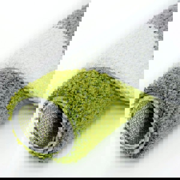 Geometric Design Thick Shaggy Area Rugs Green