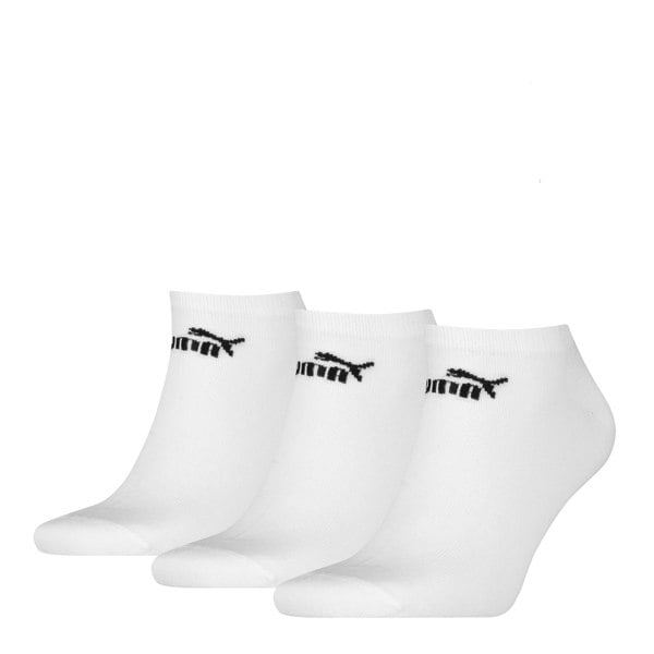 Puma Unisex Adult Logo Trainer Socks (Pack of 3) - White