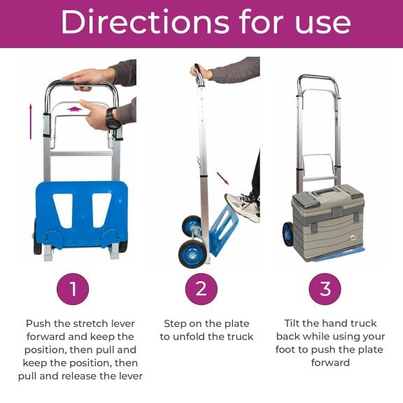 Neo 100kg Capacity Folding Sack Trolley With Extendable Handle