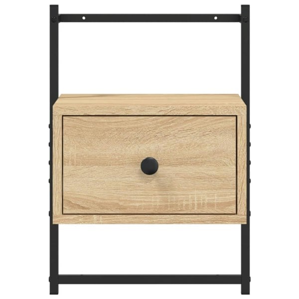Berkfield Bedside Cabinets Wall-mounted 2 pcs Sonoma Oak 35x30x51 cm Engineered Wood