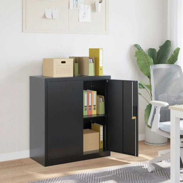 Berkfield File Cabinet Anthracite 79x40x90 cm Steel